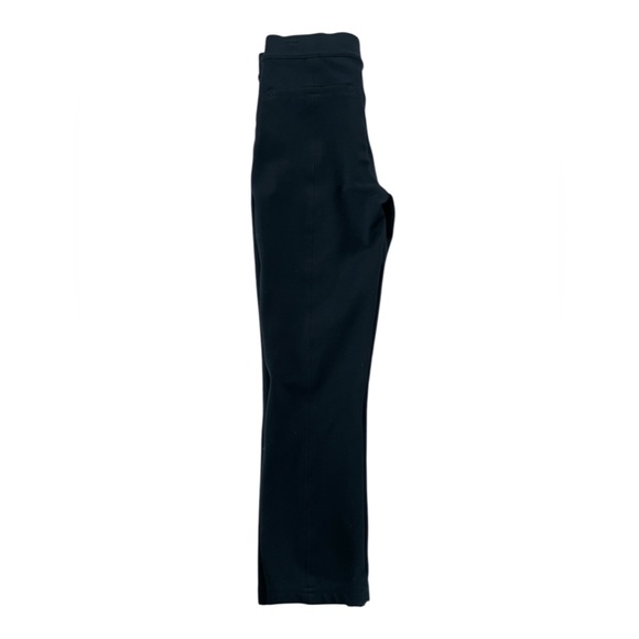 Spanx Women's Black Elastic Stretch Waist Mid-Rise Comfy Casual Cropped Pants - Picture 7 of 8